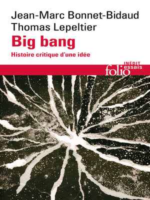 cover image of Big bang. Histoire critique d'une idée